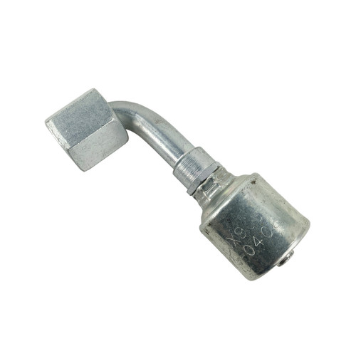 Gates MegaCrimp Female JIC 90° Swivel Elbow, 1/4″ x 3/8″ (4G6FJX90S)