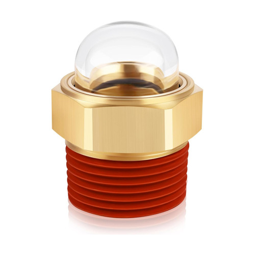 Gits 638M4V oil sight gauge brass 3/8 NPT