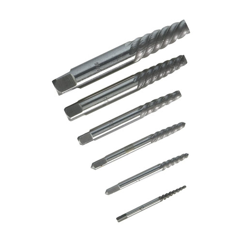 Forney 6-Piece Helical Flute Screw Extractor Set (20872)