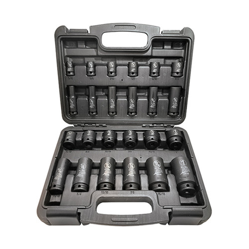 ATD Tools 24-Piece 3/8″ Drive SAE Standard & Deep Impact Socket Set (2324)