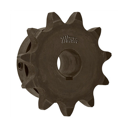 Martin Hardened-Tooth Sprocket, 10 Teeth, 1-1/2″ Bore, 3/8″ Keyway (80B10112)
