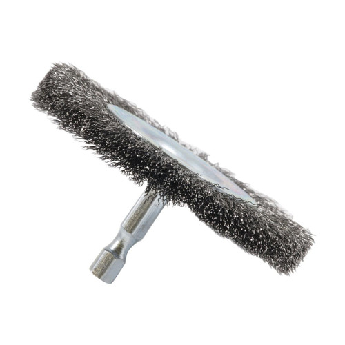 Forney Wire Wheel, Crimped, 3 in x .008 in x 1/4 in Hex Shank (72736)