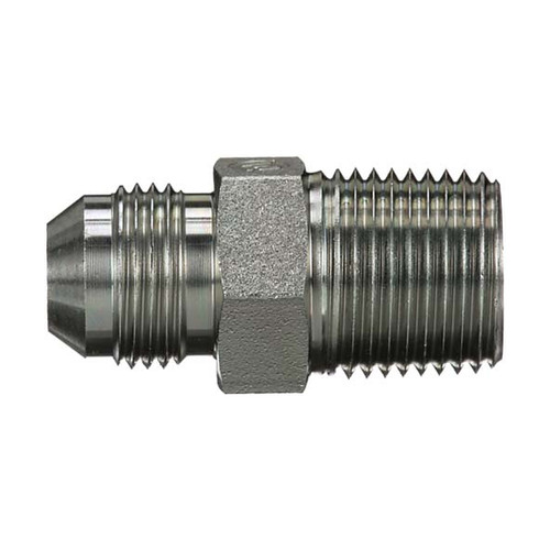 Gates 12MJ16MP Hydraulic Hose Adapter | Male JIC 37° to Male NPTF