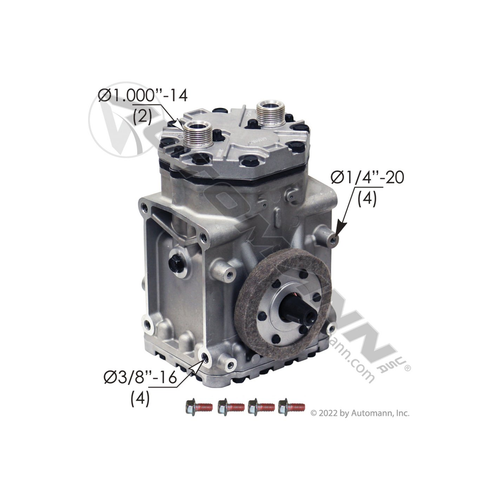 Automann Air Conditioning Compressor ET210L Type (830.31103)