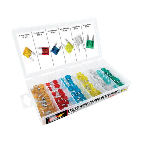 Performance Tool W5369 | 120-Piece Mini Fuse Assortment