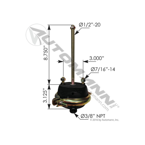 Automann 179SC12 service chamber type 12 air brake