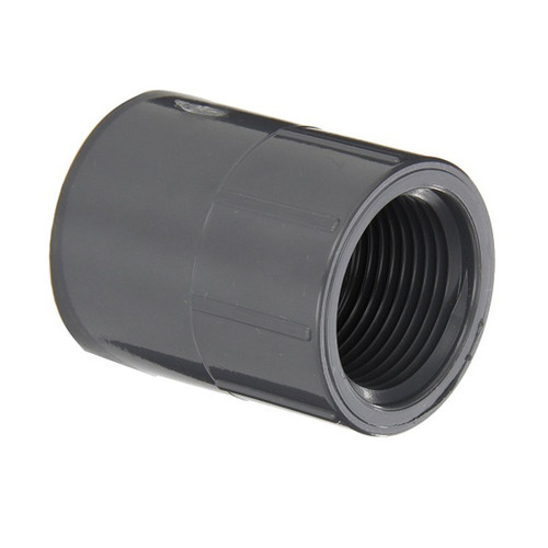 Schedule 80 PVC Female Adapter, ¾″ Slip × FPT (34SXFPT)