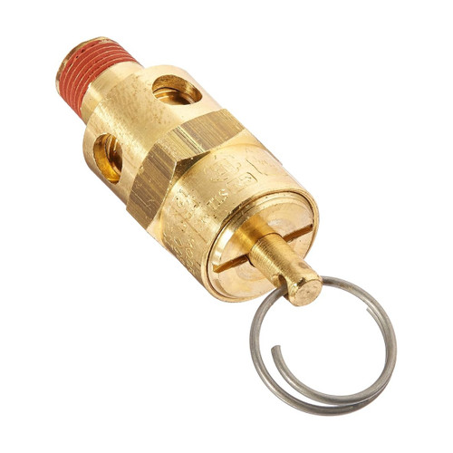 Control Devices ST25-1A125 | 125 PSI Brass Air Safety Valve