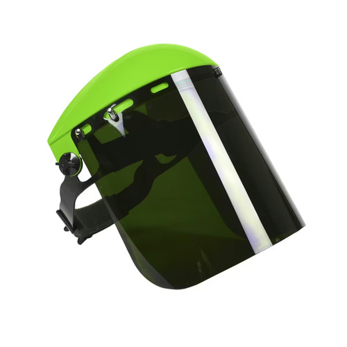 Forney Command PRO Grinding Shield Assembly with Ratchet Headgear, Green (58610)