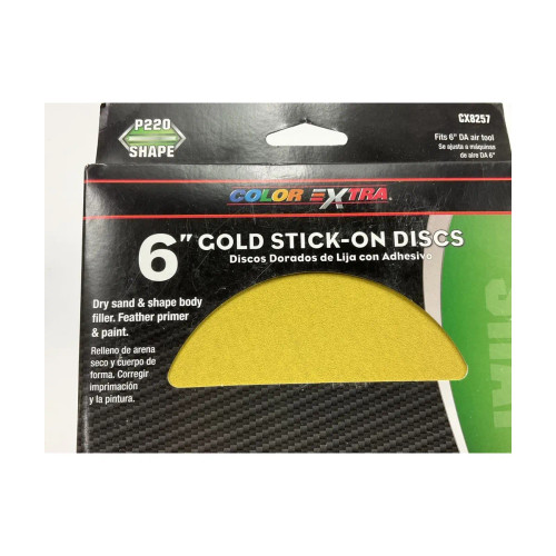 Color Xtra 6" GOLD 200 Grit Abrasive Disc (CX8257)