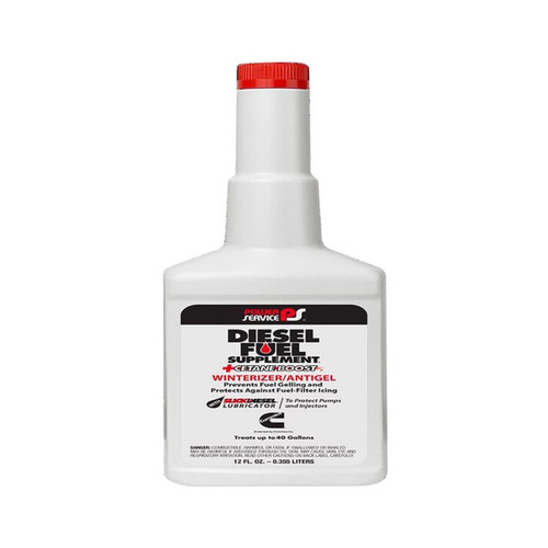 Power Service Diesel Fuel Supplement + Cetane Boost, 12 oz Winter Anti‑Gel (Model 1012)