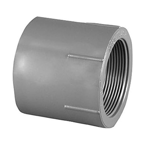 Schedule 80 PVC Female Adapter, 2″ Slip × FPT (2SXFPT)