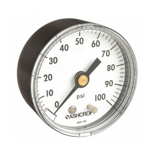 Ashcroft 28501574 Pressure Gauge | 0–100 PSI, 3.5" Dial