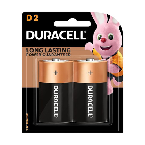 Duracell Plus D Alkaline Batteries, 2-Pack (MN1300B2)