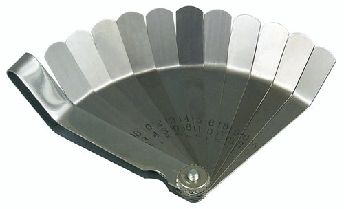 Lisle 68050 Valve Tappet Feeler Gauge | 11 Blades, 0.006–0.015 in