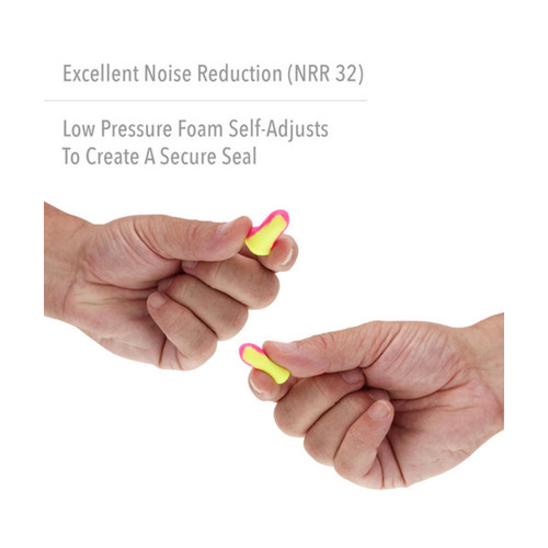DeltaPlus EP-201 Foam Ear Plugs, Disposable PU Foam, NRR 33 dB
