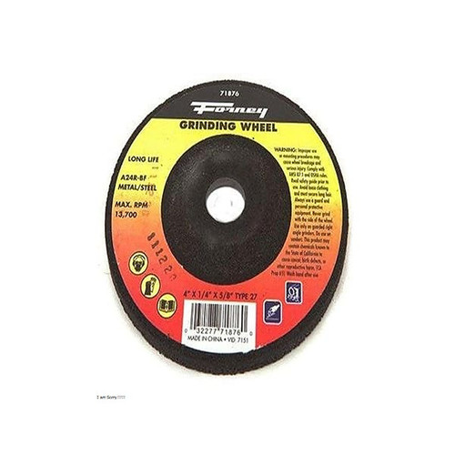 Forney 71876 metal grinding wheel 4 inch x 1/4 inch