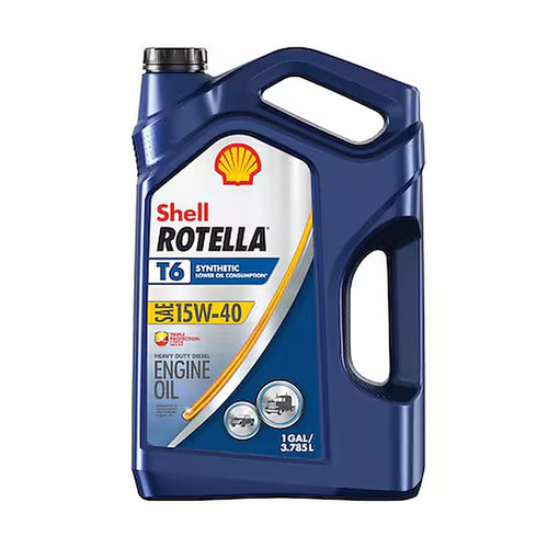 Shell Rotella T Triple Protection 15W-40 Motor Oil, 1 Gallon (56026)