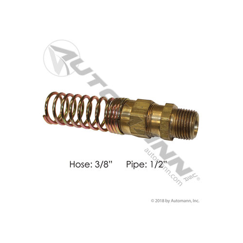 Automann Hose Coupling with Spring 3/8IN x 1/2NPT (17716936D)