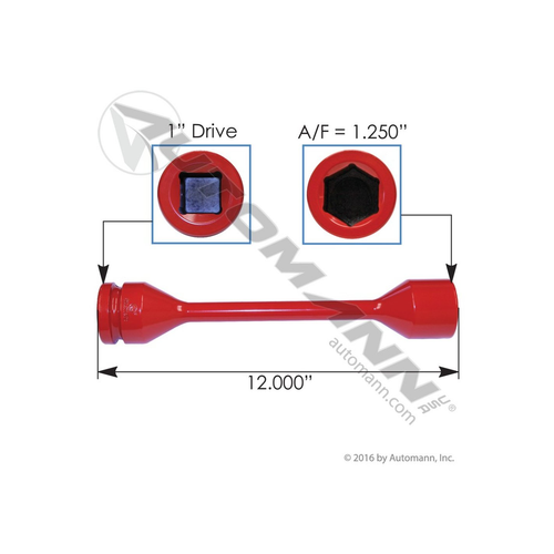 Automann Torque Socket 1-1/4in Hex Drive 1in (2102114TS)