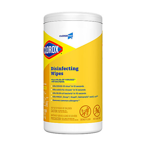 CloroxPro disinfecting wipes lemon fresh 75-count 6-pack