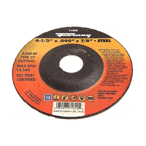 Forney 71800 cut-off wheel 4-1/2 inch metal