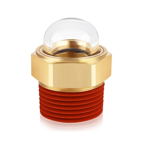Gits Manufacturing 612M4P Oil Sight Gauge | 2-View Brass, 3/8″ NPT