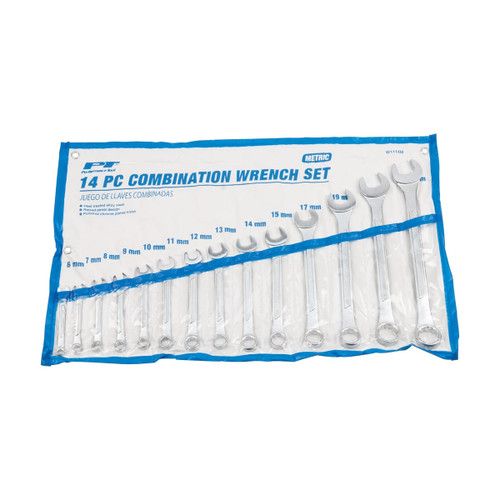 Performance Tool W1114M 14-piece metric combination wrench set