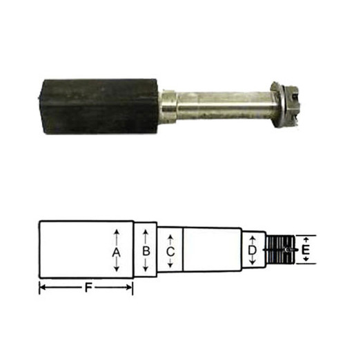 Redneck No 84 spindle 1.75 round x 6.5 stub R2061/284