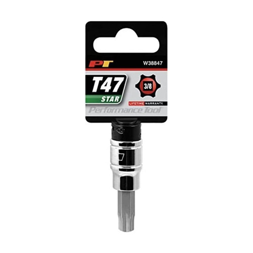 Performance Tool 3/8" Drive T-47 Star Bit Socket (W38847)