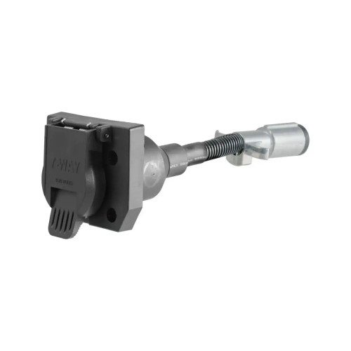 CURT 6-Way Round Connector — Reliable Trailer Wiring Solution, Standard Round Pin Design (57667)