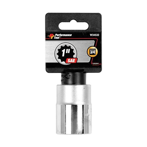 Performance Tool 3/4″ Drive 1″ SAE Socket (W34532)