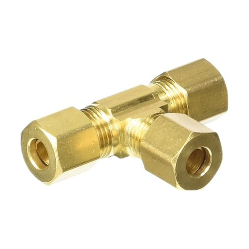 Edelmann 1/4" Brass Compression Tee (164400)