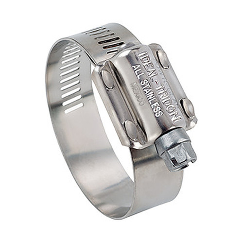 Ideal Tridon 1–2 Series Hose Clamp, 1/2″–1-1/4″, Stainless Band & Housing (50012)