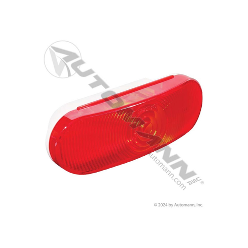 Automann S/T/T Light 6in Oval Red (571LG60R)