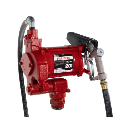 Fill‑Rite 115V AC 20 GPM Fuel Transfer Pump with Nozzle (FR700V)