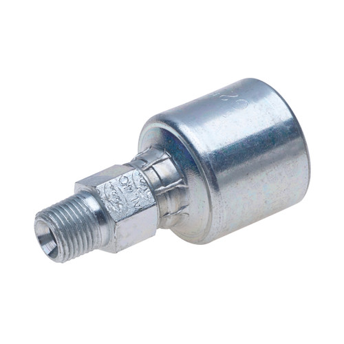 Gates MegaCrimp Male Pipe Swivel 45° Elbow 1-1/4" | 20G20MP