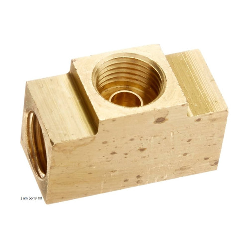 Edelmann 1/4 Inch Tube Size Union Tee Type Inverted Flared Tube Fitting (130444)