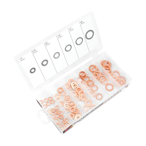 Performance Tool 110-Piece Copper Washer Assortment (W5217)