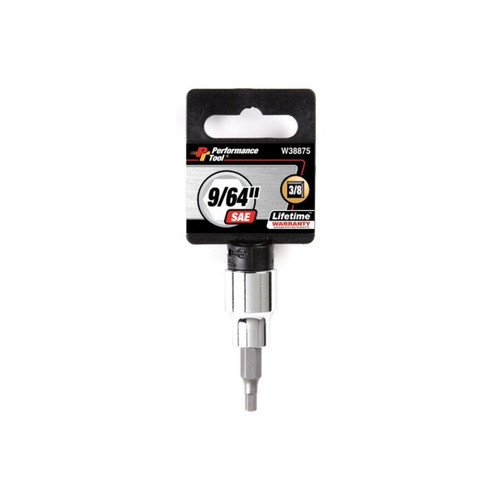 Performance Tool 3/8" Drive 9/64" Hex Bit Socket | W38875