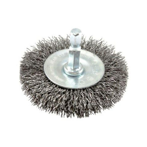 Forney 72733 crimped wire wheel 2-1/2 inch hex shank