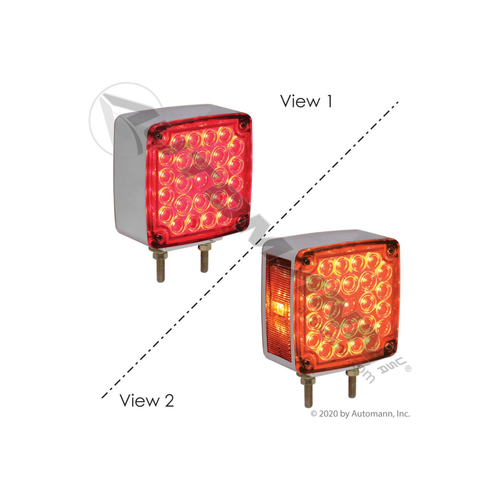 Automann 571LD25AR52R1 pedestal LED light square double face