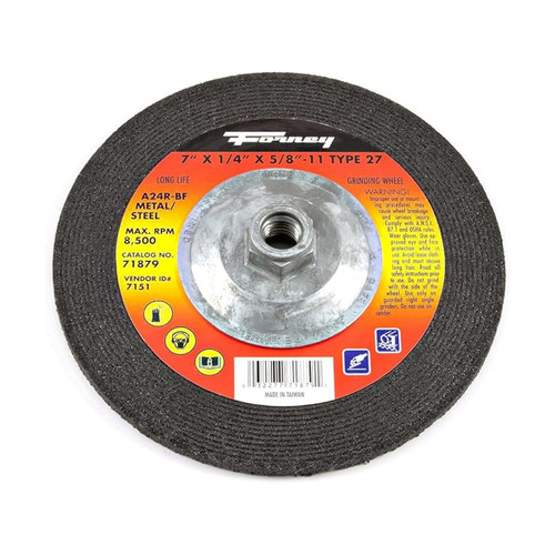 Forney grinding wheel 71879 metal type 27 7x1/4x5/8-11