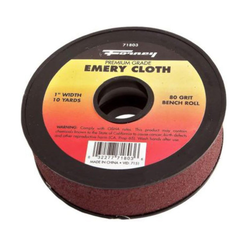 Forney Emery Cloth Bench Roll, 80 Grit (71803)