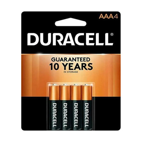 Duracell AAA Alkaline Batteries, 4-Pack (MN2400B4)