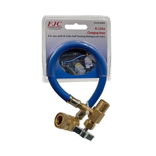 FJC 6045 R-134a U-Charge Hose for Self-Sealing Valve Cans