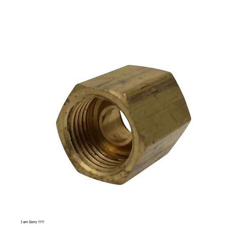 Edelmann 1/4" x 7/16"-24 Invert Flare Brass Union (123400)