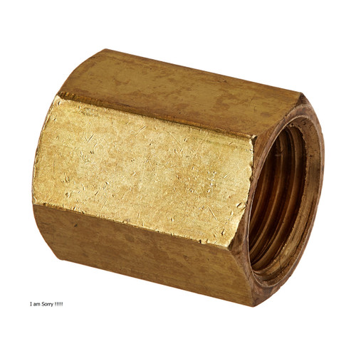 Edelmann 5/16" x 1/2"-20 Invert Flare Brass Union (123500)