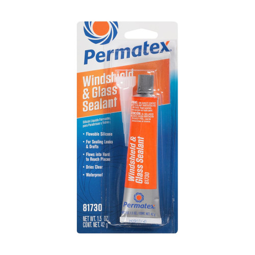Permatex 81730 flowable silicone windshield glass sealer