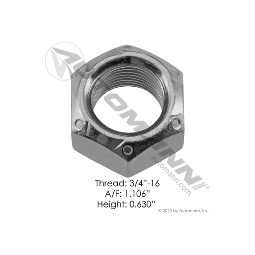 Automann 3/4-inch steel lock nut LN105